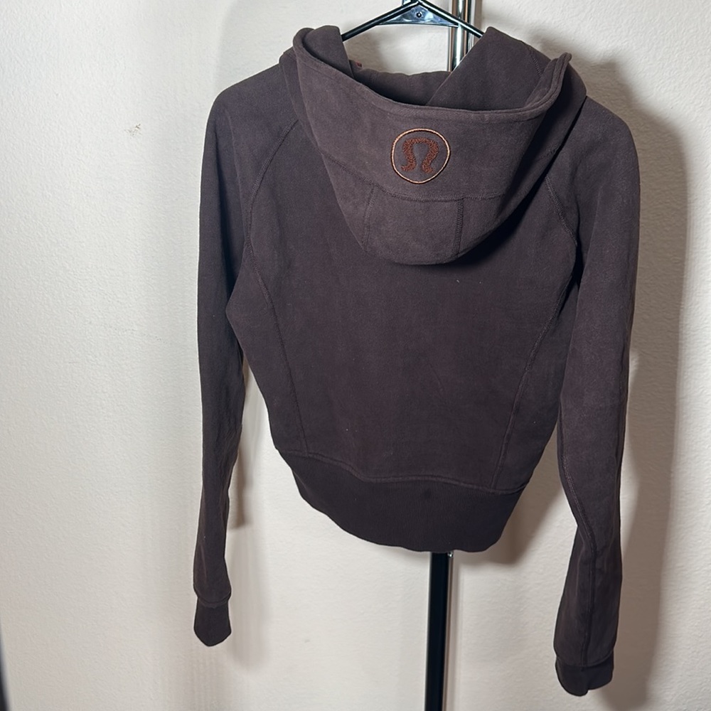 Lululemon New Scuba Hoodie Beautiful Chocolate Color Size 6 - Picture 3 of 14